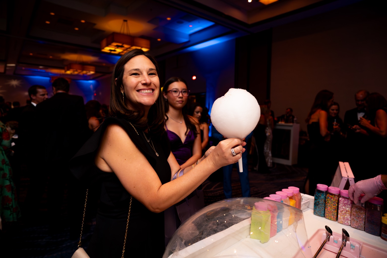 Jacksonville corporate event photography — guest at candy cart