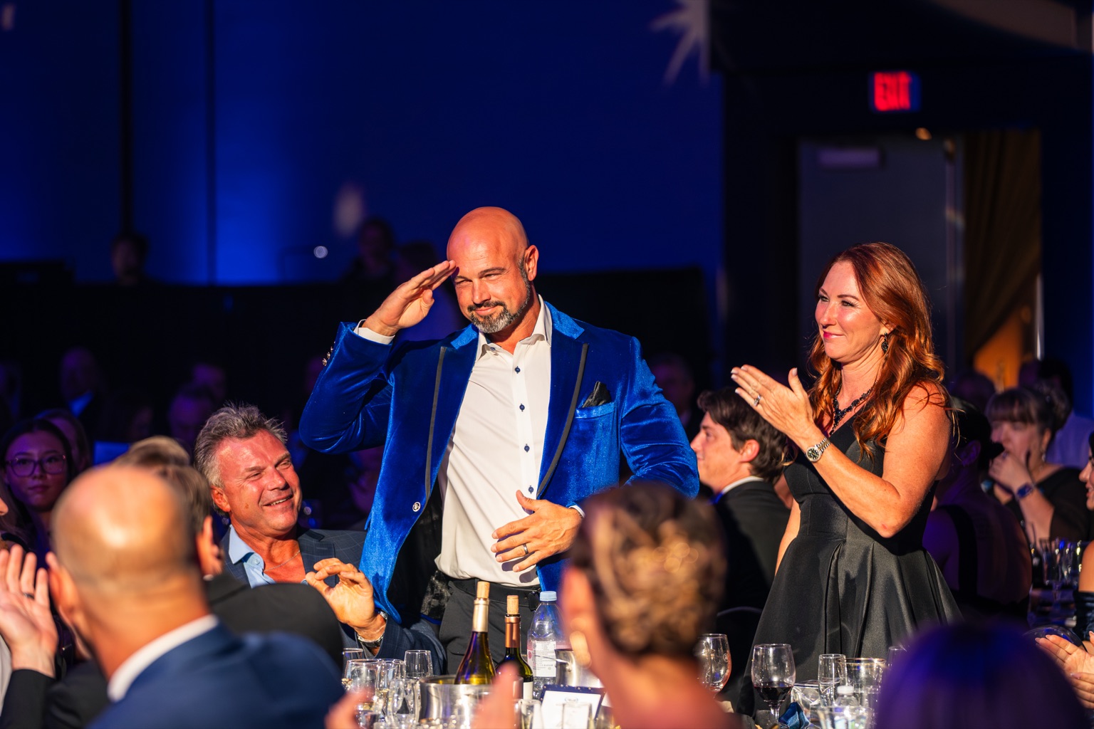 Jacksonville corporate event photography — guests celebrating at gala